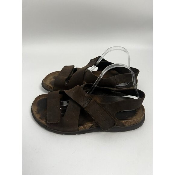 Mephisto Nadek Sandals Men’s EU 45 US 11 Brown Leather Nubuck Cross Slide Shoes main image 6